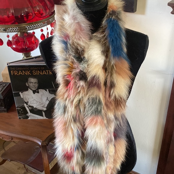 🦊 Fun and flirty multi colored genuine furs craft. - Picture 4 of 4